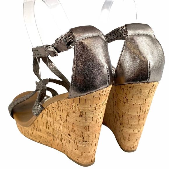 Banana Republic Metallic Cork Wedges - 9 - Picture 7 of 17